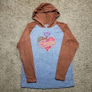 NBA Phoenix Suns Hooded Long Sleeve T-Shirt Women XL -P
